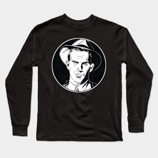 ELIOT NESS - The Untouchables (Circle Black and White) Long Sleeve T-Shirt